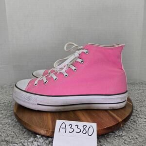 Converse CTAS All Star Lift Hi Platform By You Pink Canvas Y2K Sneaker Mens 10.5